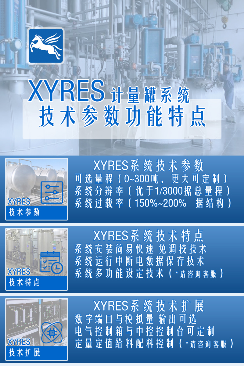 XYRES電子稱(chēng)重式計量罐系統 配置參數