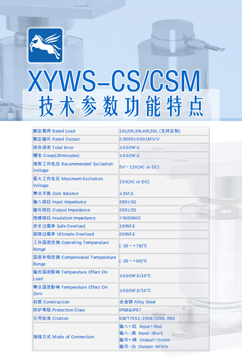 XYWS-CS 技術(shù)參數